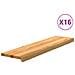 Gradini 16 pz Marrone Chiaro 100x30x2 cm Legno Massello Rovere - Foto miniatura 1