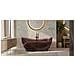 Vasca Da Bagno Freestanding Da Design 170x78cm Centro Stanza Resina Acrilica Trasparente B-tech Dafne Bordeaux - Foto miniatura 1