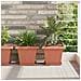 Vaso quadrato per fiori 6 pcs Rosso Mattone 28,5 x 28,5 x 22 cm - Foto miniatura 2