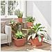 Vaso quadrato per fiori 6 pcs Rosso Mattone 28,5 x 28,5 x 22 cm - Foto miniatura 4