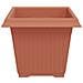 Vaso quadrato per fiori 6 pcs Rosso Mattone 28,5 x 28,5 x 22 cm - Foto miniatura 6