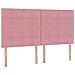 Letto con contenitore e materasso Rosa 180 x 200 cm Velluto - Foto miniatura 9