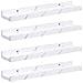 Scaffale da parete 4 pcs Marmo Bianco 40 x 9 x 3 cm - Foto miniatura 1