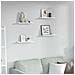 Scaffale da parete 4 pcs Marmo Bianco 40 x 9 x 3 cm - Foto miniatura 2