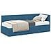 Struttura Letto Angolare con Materasso 2 pcs Blu Velluto - Foto miniatura 1