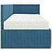 Struttura Letto Angolare con Materasso 2 pcs Blu Velluto - Foto miniatura 8