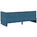 Struttura Letto Angolare con Materasso 2 pcs Blu Velluto - Foto miniatura 9