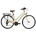 Bici Misura 28 City Bike Bicicletta Da Donna Telaio In Alluminio Granturismo Peugeot Cambio 21v Completa Di Accessori Luci A Led - 46 Panna - Foto miniatura 1