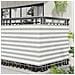 Schermo da balcone Grigio chiaro e bianco 120 x 500 cm - Foto miniatura 3