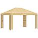 Gazebo 4 × 3 m Crema Poliestere e Acciaio 190 gsm - Foto miniatura 1