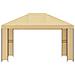 Gazebo 4 × 3 m Crema Poliestere e Acciaio 190 gsm - Foto miniatura 3
