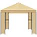 Gazebo 4 × 3 m Crema Poliestere e Acciaio 190 gsm - Foto miniatura 4