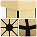 Gazebo 4 × 3 m Crema Poliestere e Acciaio 190 gsm - Foto miniatura 5
