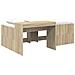 Letto alto per bambini con scrivania Rovere Sonoma 80 x 200 cm - Foto miniatura 1