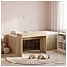 Letto alto per bambini con scrivania Rovere Sonoma 80 x 200 cm - Foto miniatura 2