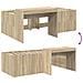 Letto alto per bambini con scrivania Rovere Sonoma 80 x 200 cm - Foto miniatura 8