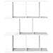 Scaffale da parete Bianco 102 x 20 x 96 cm Legno ingegnerizzato - Foto miniatura 4