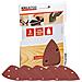 Lot De 5 Patins Triangulaires Auto-agrippants - Grain 240 - 140x140x80 Mm - Foto miniatura 1