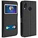 Custodia Zenfone Max M1 Zb555kl Sportellino 2x Finestre Cover Silicone - Nero - Foto miniatura 1