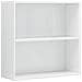 Libreria A 2 Ripiani Bianco Lucido 80x30x76,5 Cm In Truciolato - Foto miniatura 2