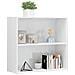 Libreria A 2 Ripiani Bianco Lucido 80x30x76,5 Cm In Truciolato - Foto miniatura 3