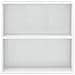 Libreria A 2 Ripiani Bianco Lucido 80x30x76,5 Cm In Truciolato - Foto miniatura 4