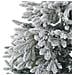Albero Di Natale Artificiale Ricoperto Di Neve 120 Cm Bianco Foraker - Foto miniatura 5