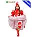 Costume Can Can Bambina ""taglia 3-4 Anni"" Vestito Carnevale Pegasus Ragazzi - Foto miniatura 1