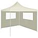 Parete Con Finestre Per Gazebo 4x2 M Crema - Foto miniatura 2