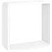 Mensole A Cubo Da Parete 3 Pz Bianco In Mdf - Foto miniatura 7
