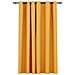 Tenda Oscurante Effetto Lino con Occhielli Gialla 290x245 cm - Foto miniatura 1