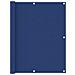 Paravento Balcone Blu 120x500 cm in Tessuto Oxford - Foto miniatura 1