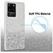 Custodia Compatibile Con Samsung Galaxy S20 Ultra In Trasparente Con Glitter - Coperchio Protettivo In Silicone Tpu Flessibile Con Glitter Scintillanti - Foto miniatura 4
