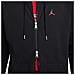 Felpa Da Uomo Con Cappuccio E Full Zip Essentials Nera Taglia M Cod Dj0886-010 - Foto miniatura 3
