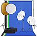 Kit Per Studio Fotografico Con Set Luci, Fondale E Riflettore - Foto miniatura 1