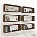 Mensole Cubo Muro 6pz Rovere Marrone 60x15x23 Legno Multistrato - Foto miniatura 1