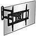 Tvb109m Supporto Tv Da Parete Regolabile E Articolato Per Schermi Led Lcd Curvi Monitor 32” - 60” Portata 35kg - Ultra Sottile Compatibile Con Vesa 600 X 400 Mm - Foto miniatura 1