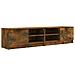 Mobili Tv 2 Pz Rovere Fumo 80x35x36,5 Cm In Legno Multistrato - Foto miniatura 1