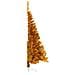 Albero di Natale Artificiale a Metà con Supporto Oro 120 cm PET - Foto miniatura 3