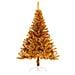 Albero di Natale Artificiale a Metà con Supporto Oro 120 cm PET - Foto miniatura 4