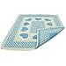 Tappeto Bagno Doccia Spugna Tappetino Assorbente Cotone Pelo Corto Mod. Love O.b 45x60 Azzurro - Foto miniatura 4