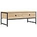 Tavolino Salotto Rovere Sonoma 101x49x39,5 Cm Legno Multistrato - Foto miniatura 2