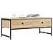Tavolino Salotto Rovere Sonoma 101x49x39,5 Cm Legno Multistrato - Foto miniatura 1