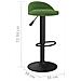 Sgabello da Bar Verde Scuro in Velluto - Foto miniatura 4
