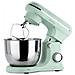 Planetaria Impastatrice Kr250 Per Pasticceria, Potenza 1500 W, 10 Velocità, Ciotola Acciaio Inox Da 5 Litri, 3 Accessori, Coperchio Trasparente, Colore Verde Mint Opaco - Foto miniatura 3