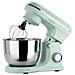 Planetaria Impastatrice Kr250 Per Pasticceria, Potenza 1500 W, 10 Velocità, Ciotola Acciaio Inox Da 5 Litri, 3 Accessori, Coperchio Trasparente, Colore Verde Mint Opaco - Foto miniatura 4