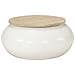 Tavolino Da Salotto Bianco 51x51x27 Cm Legno Massello Di Mango - Foto miniatura 1