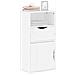 Armadietto Laterale Con Cassetto Odda Bianco 40x24x79 Cm - Foto miniatura 1