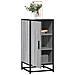 Credenza Grigio Sonoma 35,5x35x76 Cm In Truciolato E Metallo - Foto miniatura 1