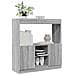 Credenza Grigio Sonoma 92x33x100 Cm In Legno Multistrato - Foto miniatura 1